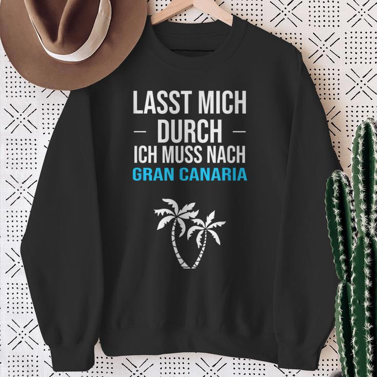 Gran Canaria Canary And Sayings Sweatshirt Geschenke für alte Frauen