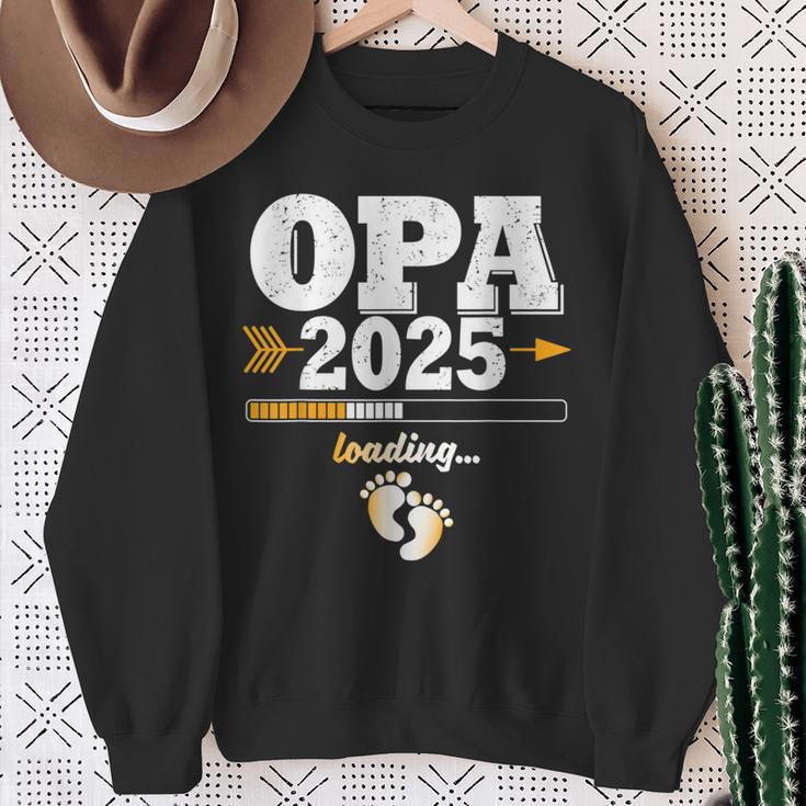 Grandpa 2025 Loading Expectant Grandpa Sweatshirt Geschenke für alte Frauen