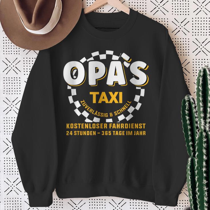 Grandpa's Taxi Chauffeur Auto Fahrbring Und Bringen Sweatshirt Geschenke für alte Frauen