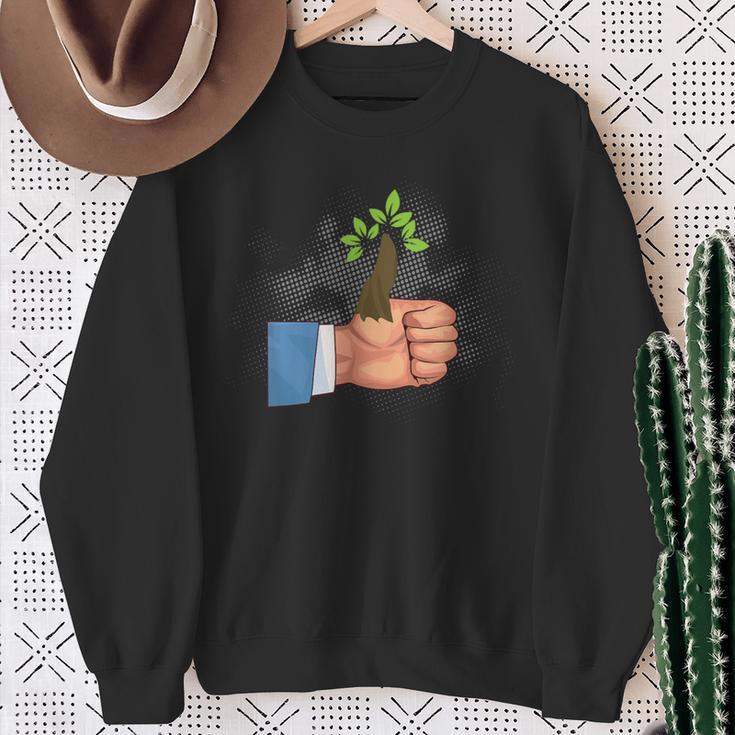 Green Thumb Hobby Gardener Gardening Gardening Sweatshirt Geschenke für alte Frauen