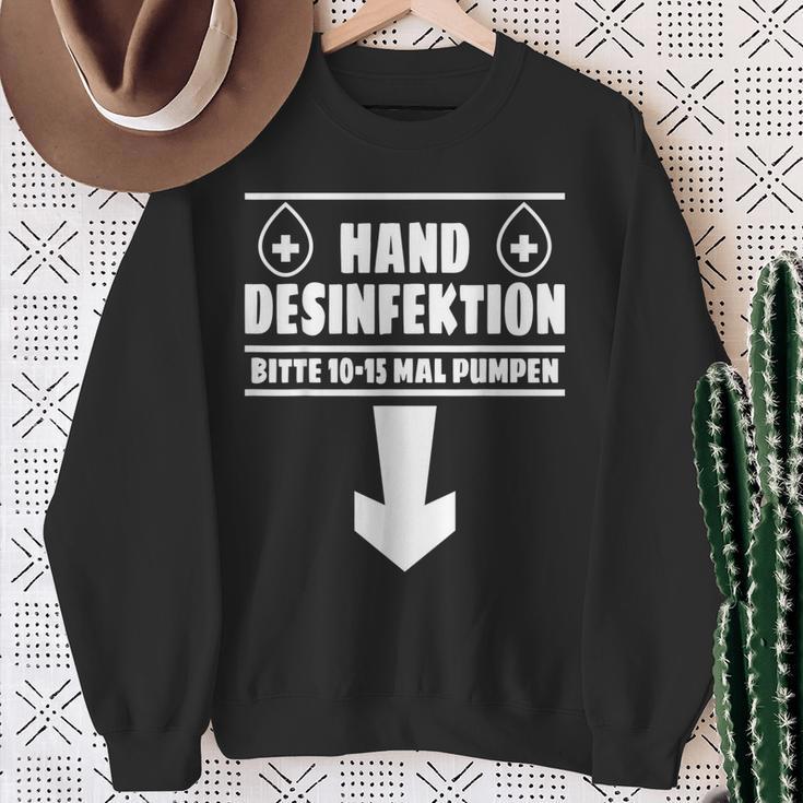 Hand Disinfection Sex Slogan Sweatshirt Geschenke für alte Frauen