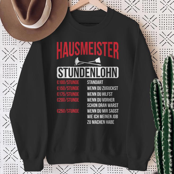 Hausmeister Hourly Wage Haustechnik Janitory Sweatshirt Geschenke für alte Frauen