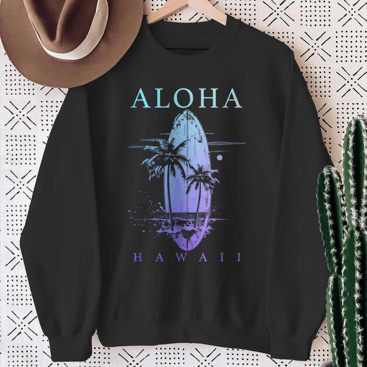 Hawaii Surf Hawaii Aloha Maui Konaintage Surfer Sweatshirt Geschenke für alte Frauen