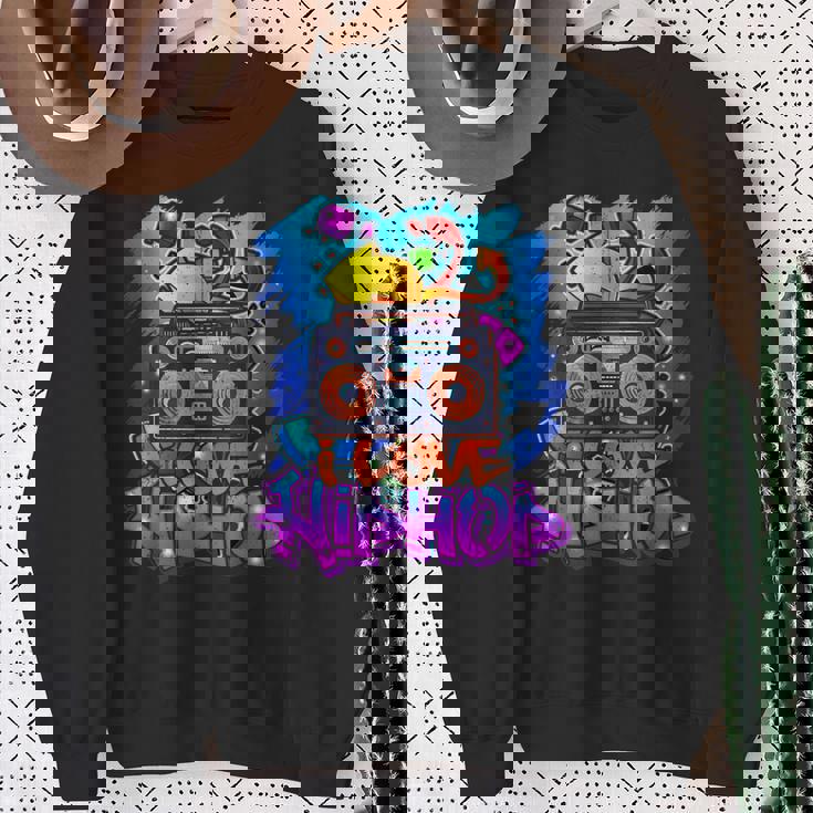 Hiphop Regalo Graffiti Music Para Niños Y Niñas Estilo Libre Camisa de entrenamiento Regalos para ancianas