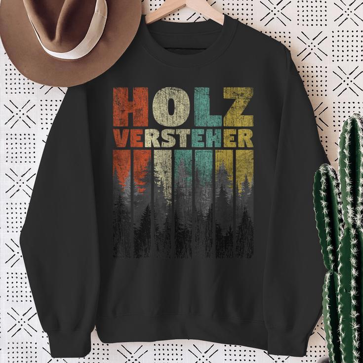 Holzverversteher Brennholz Holz Machen Burnholz Holz Machen Sweatshirt Geschenke für alte Frauen