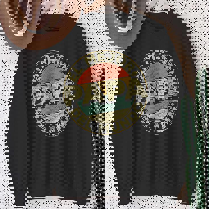 Hombre Día Del Padre Hombres El Mejor Papá Del Mundo Padre Camisa de entrenamiento Regalos para ancianas
