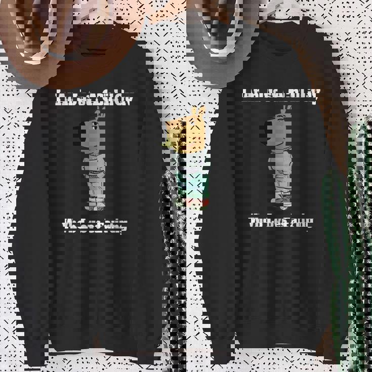 Humoristique I Am Just A Chill Guy Who Loves Farting Sweater e Cadeaux pour les femmes âgées