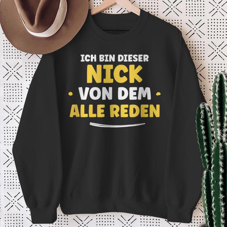 Ich Bin Dieser Nick Ich Bin Dieser Sweatshirt Geschenke für alte Frauen