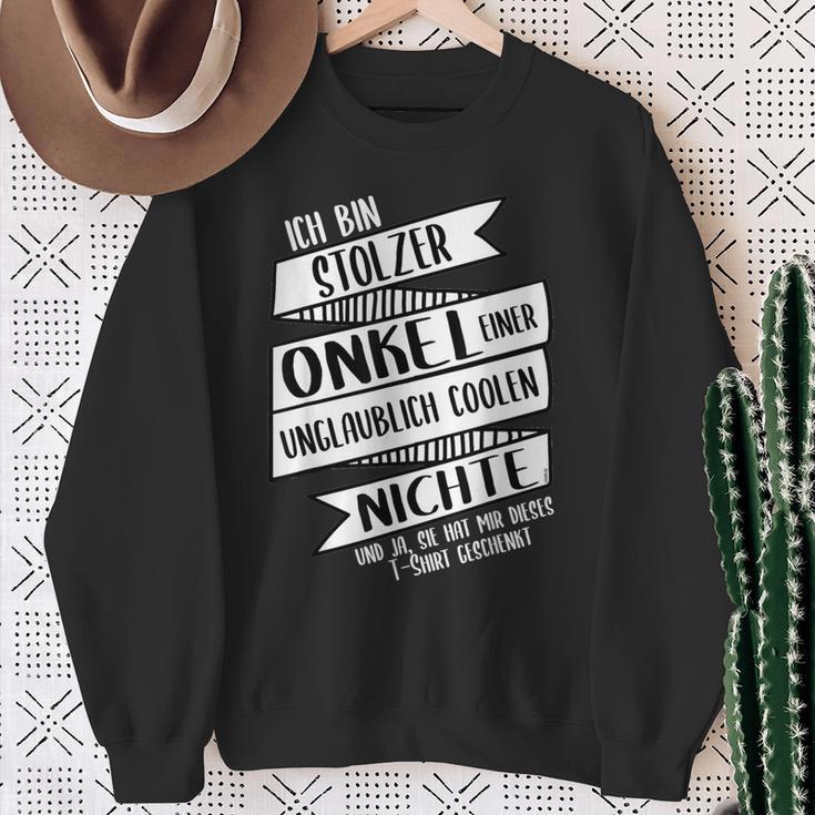 Ich Bin Stolzer Onkel Einer Coole Niche Sweatshirt Geschenke für alte Frauen