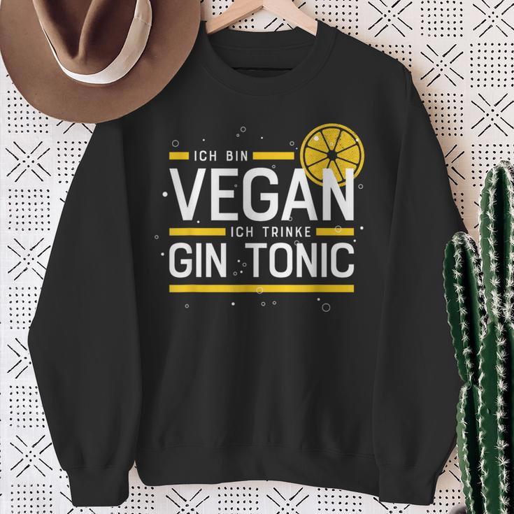 Ich Binegan Ich Trinke Gin Tonic X Lecker Gin Sweatshirt Geschenke für alte Frauen