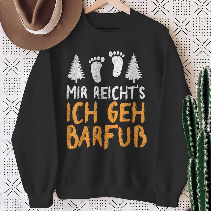 Ich Geh Barefoot Nature Earthing Barefoot Barefoot Sweatshirt Geschenke für alte Frauen