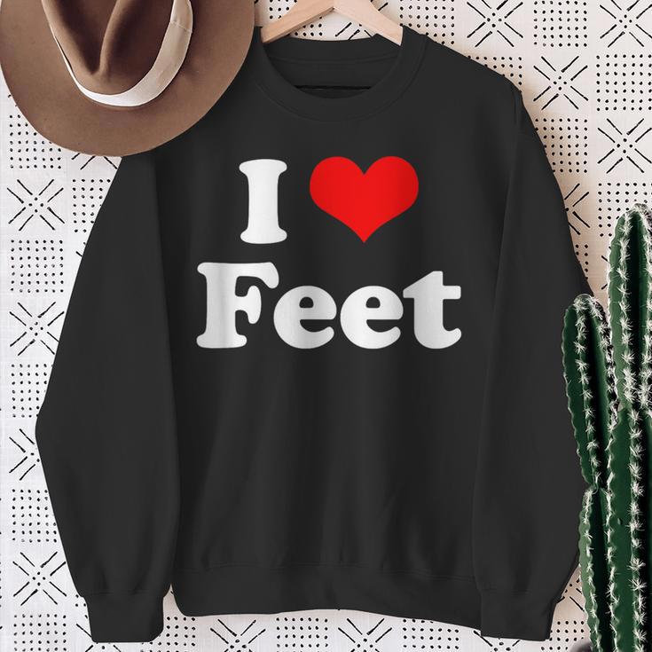 Ich Liebe Füße Ich Liebe Füße Sweatshirt Geschenke für alte Frauen