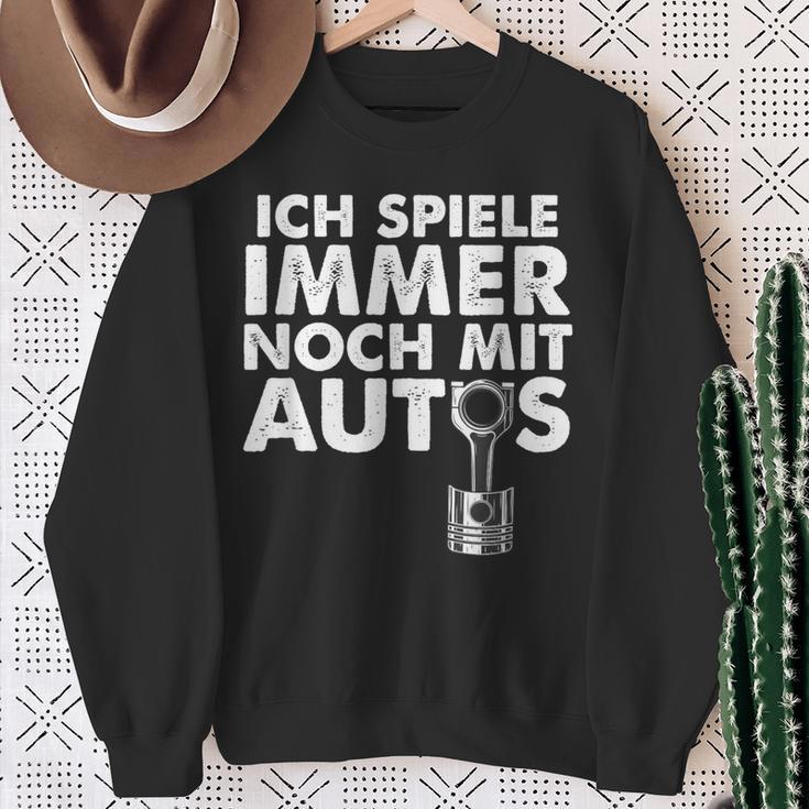 Ich Spiele Immer Noch Mit Autos Sweatshirt Geschenke für alte Frauen