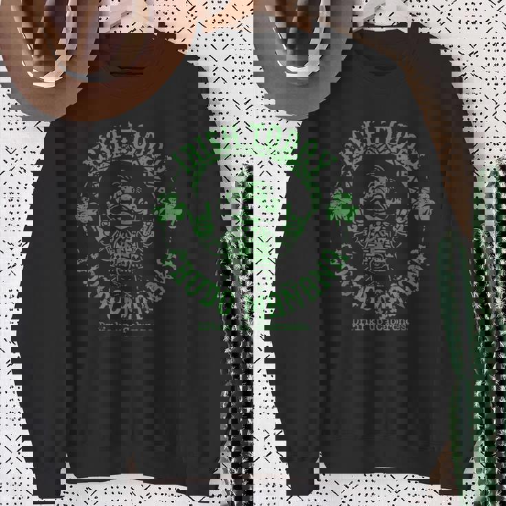 Irish Today Crudo Manana Drink Up Cabrones Sweatshirt Gifts for Old Women