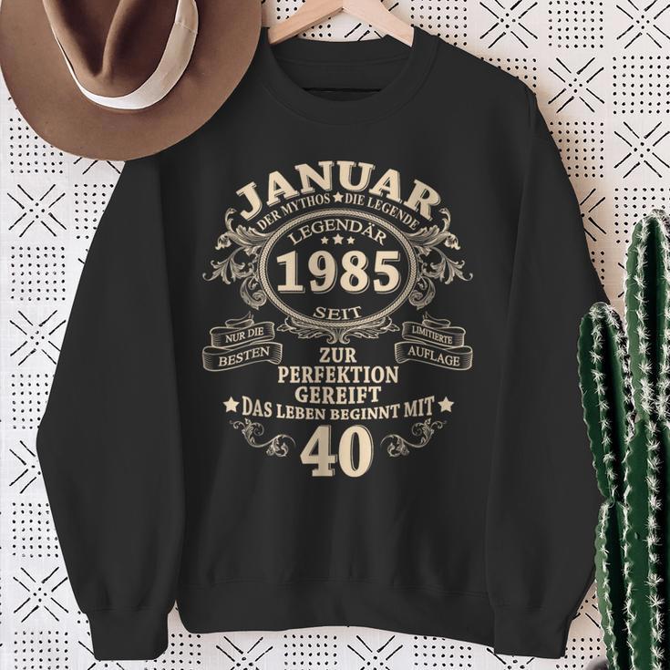 January 1985 40 Years intage 40Th Birthday Man Sweatshirt Geschenke für alte Frauen