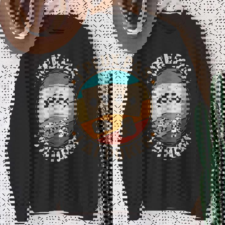 J'peux Pas J'ai Poker Humour Homme Joueur De Poker Noël Sweater e Cadeaux pour les femmes âgées
