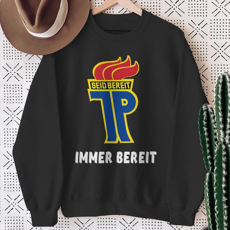 Jungpionier Junge Pioniere Seid Ready Ossi Ddr Sweatshirt Geschenke für alte Frauen