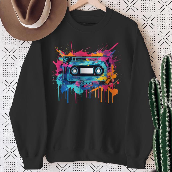 Kassetten 80Er 90Er Kassette Musik Musiker Dj Sweatshirt Geschenke für alte Frauen