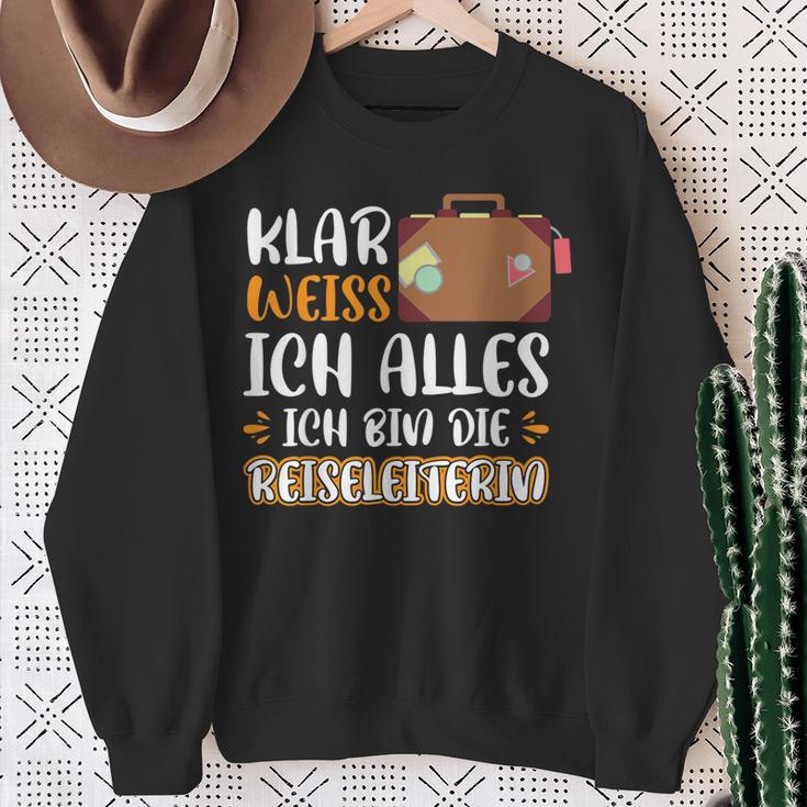 Klar Weiß Ich Alles Ich Bin Die Reiseleiterin S Sweatshirt Geschenke für alte Frauen