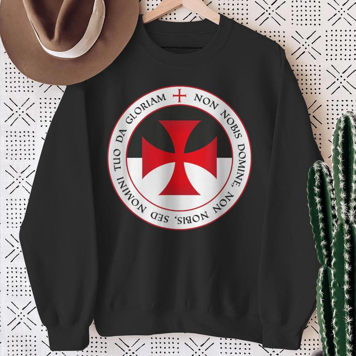 Knights Templar Cross And Seal Knight Sweatshirt Geschenke für alte Frauen