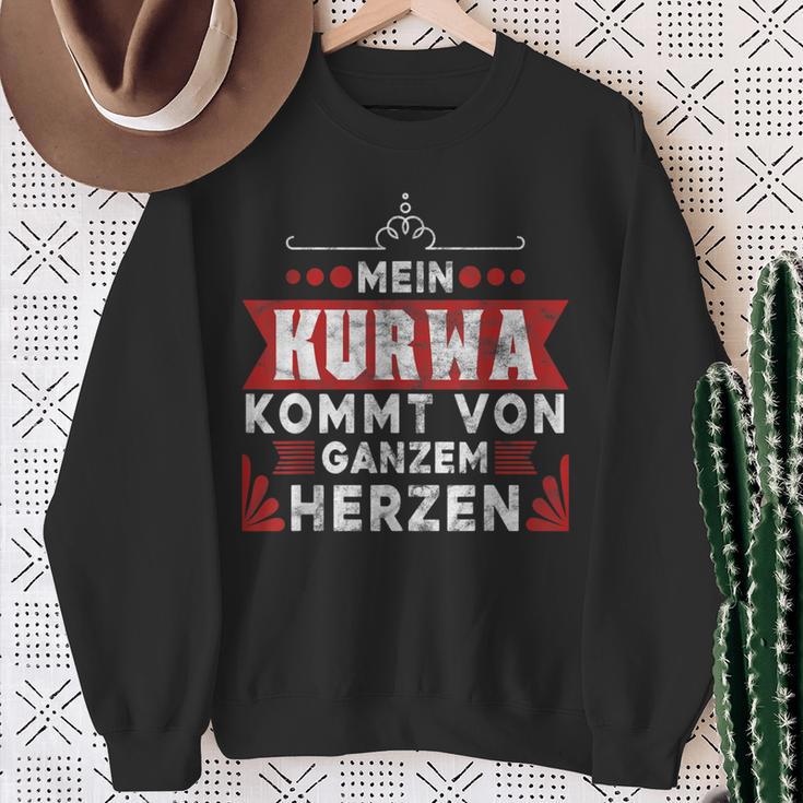 Kurwa Polish Poland Sweatshirt Geschenke für alte Frauen