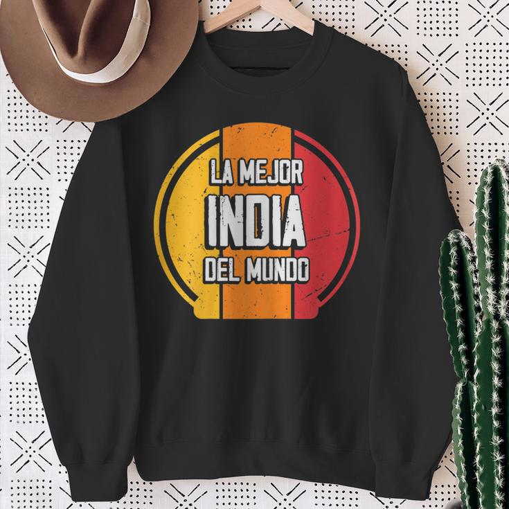 La Mejor India Del Mundo Divertido Nombre India Camisa de entrenamiento Regalos para ancianas