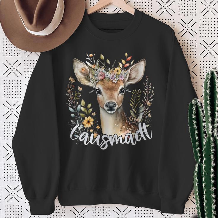 Lausmadl Costume Deer Oktoberfest Sweatshirt Geschenke für alte Frauen