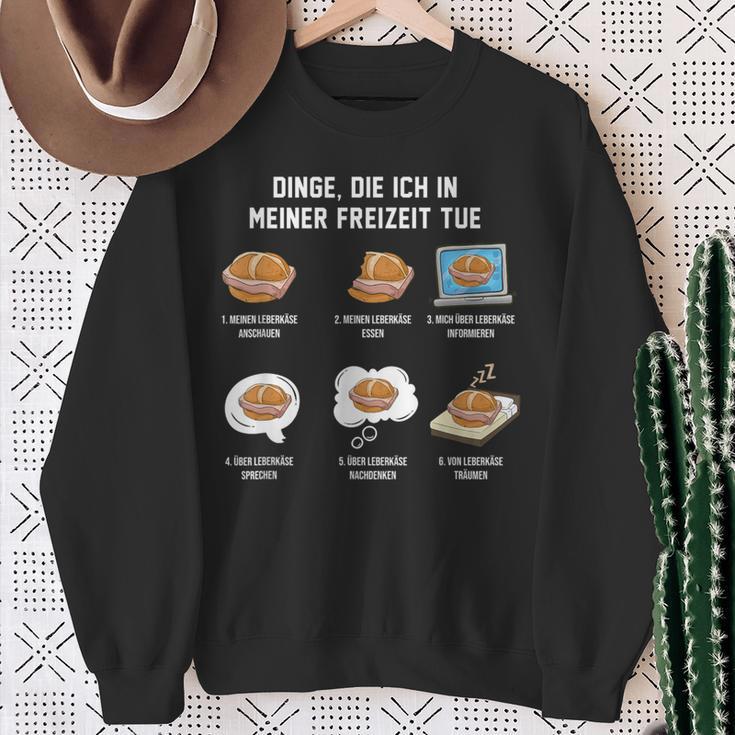 Leberkäse In Der Freizeit Meat Cheese Liver Cheese S Sweatshirt Geschenke für alte Frauen