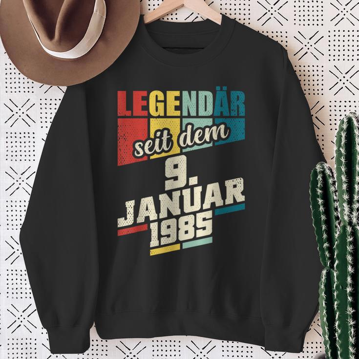 Legendary Since 9Th January 1985 Birthday 911985 Sweatshirt Geschenke für alte Frauen