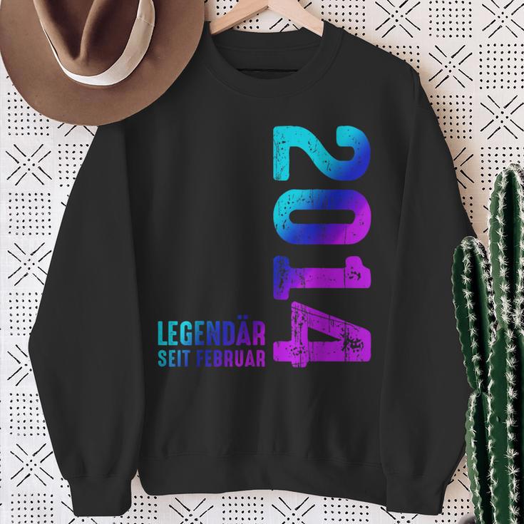 Legendary Since February 2014 Birthday Limited Edition Sweatshirt Geschenke für alte Frauen