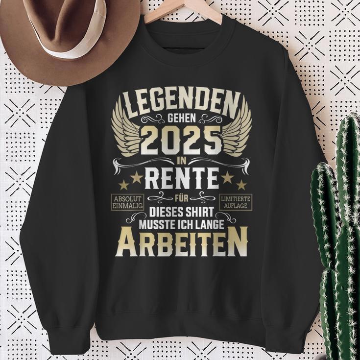 Legends Go Into Retirement 2025 Long Work For Retirees Sweatshirt Geschenke für alte Frauen