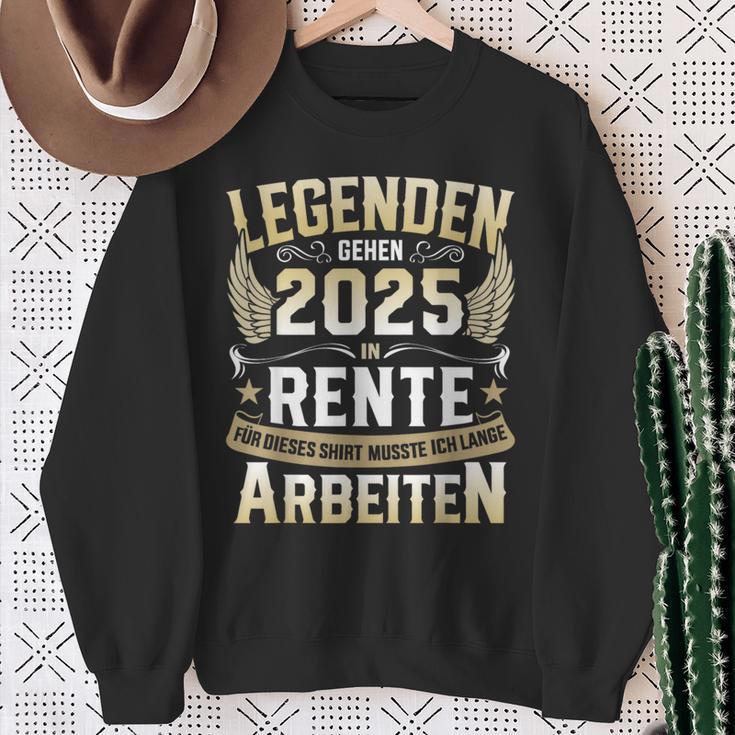 Legends Retirement 2025 Long Work For Pensioners In Retirement Sweatshirt Geschenke für alte Frauen