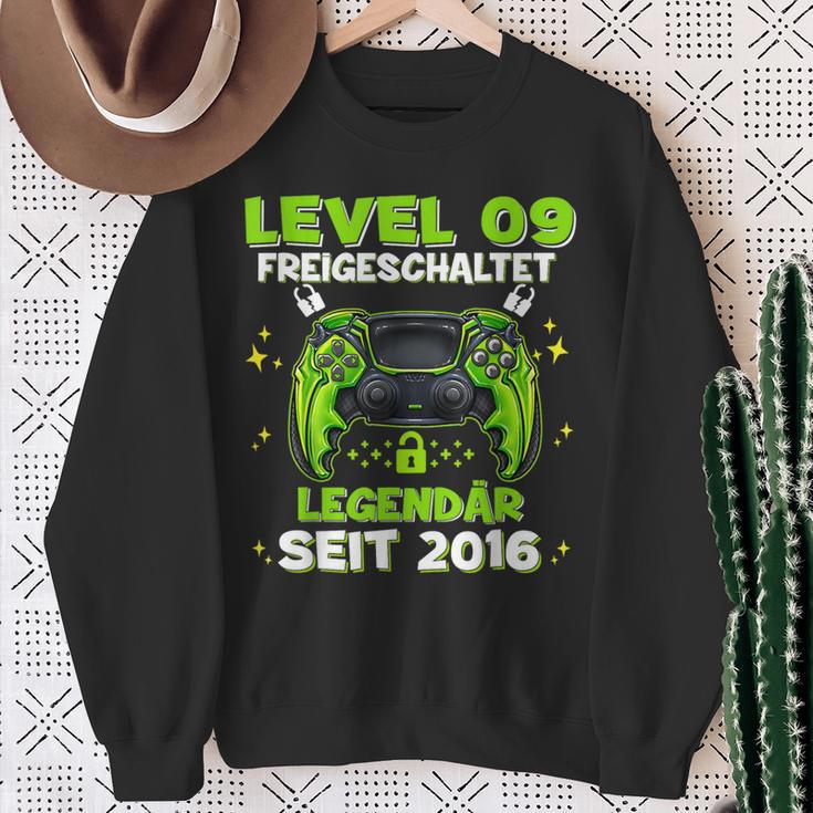 Level 9 Years Birthday Young Gamer 2016 Birthday Sweatshirt Geschenke für alte Frauen