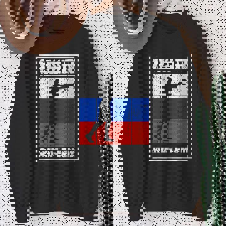 Leyenda De Boxeo Ruso Con Bandera Para Boxeador De Rusia Camisa de entrenamiento Regalos para ancianas