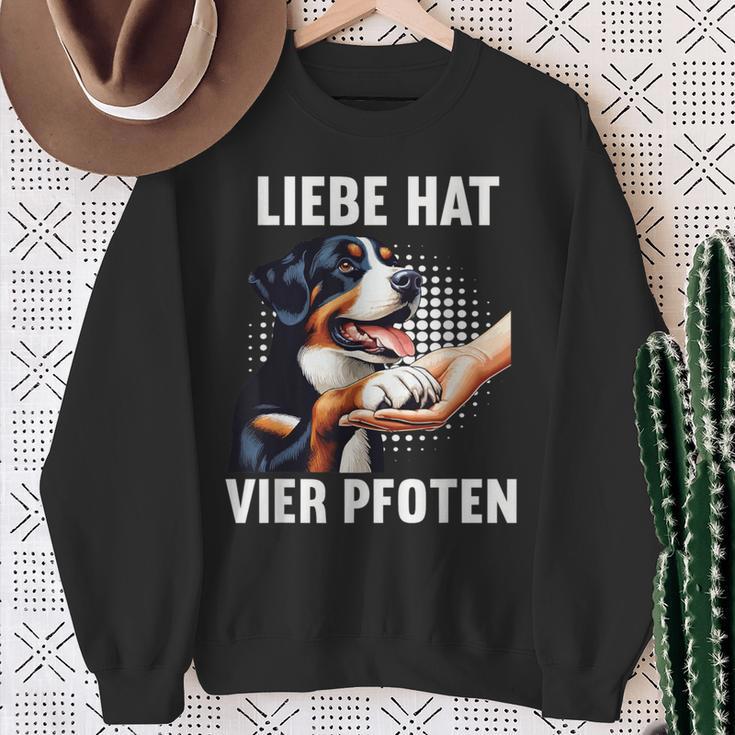 Liebe Hatier Pfoten Appenzeller Mountain Dog Sweatshirt Geschenke für alte Frauen