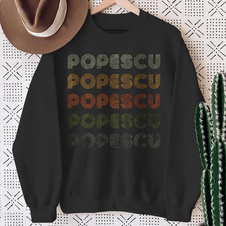 Love Heart Popescu Grungeintage-Stil Schwarz Popescu Sweatshirt Geschenke für alte Frauen