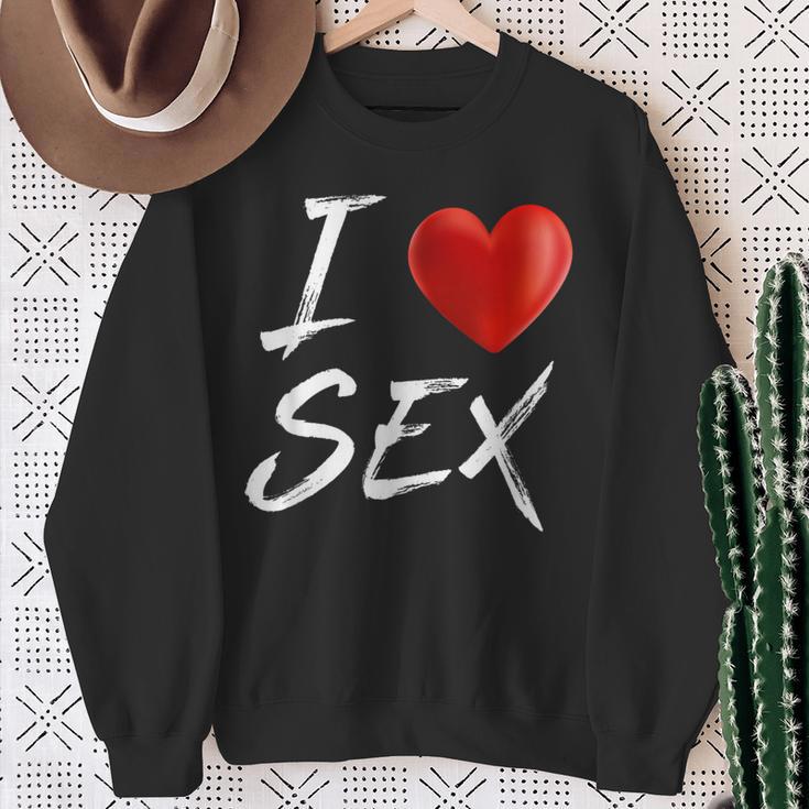 I Love Heart Sex Sweatshirt Geschenke für alte Frauen