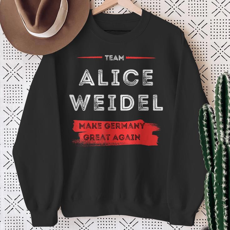 Mach Deutschland Wieder Großartig Team Alice Weidel Sweatshirt Geschenke für alte Frauen