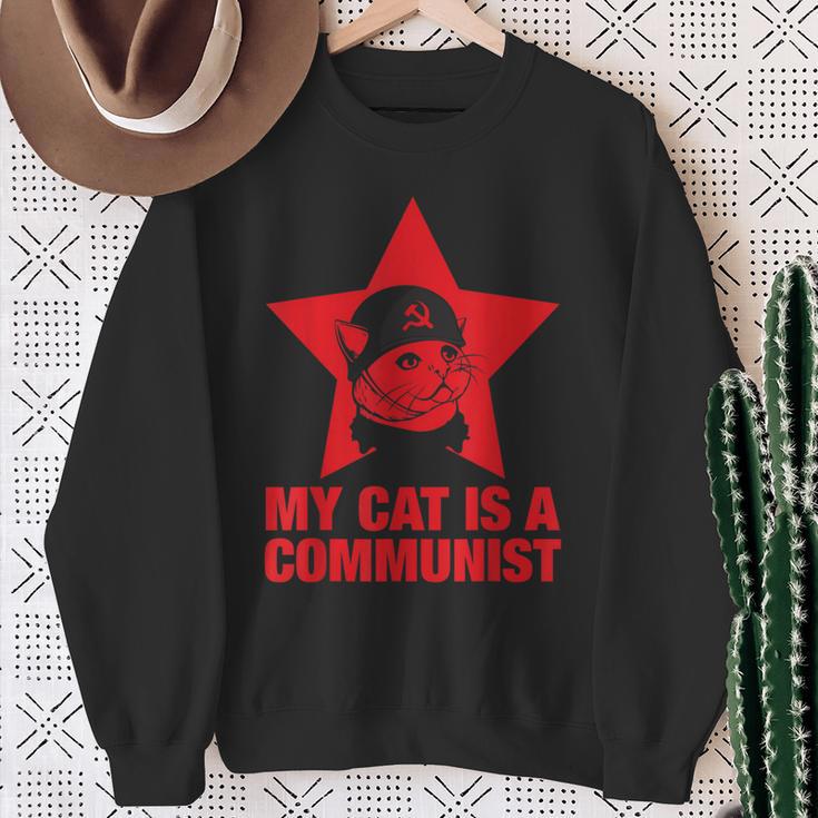 Meine Katze Ist Kommunist Sweatshirt Geschenke für alte Frauen