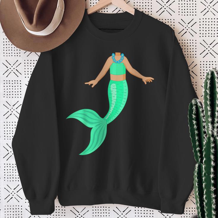 Mermaid Outfit Water Party Atlantis Costume Sweatshirt Geschenke für alte Frauen