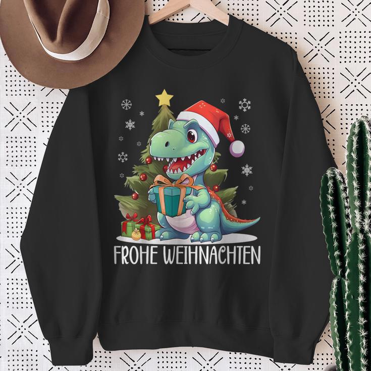 Merry Christmas Family Children's DinosaurRex Christmas Sweatshirt Geschenke für alte Frauen