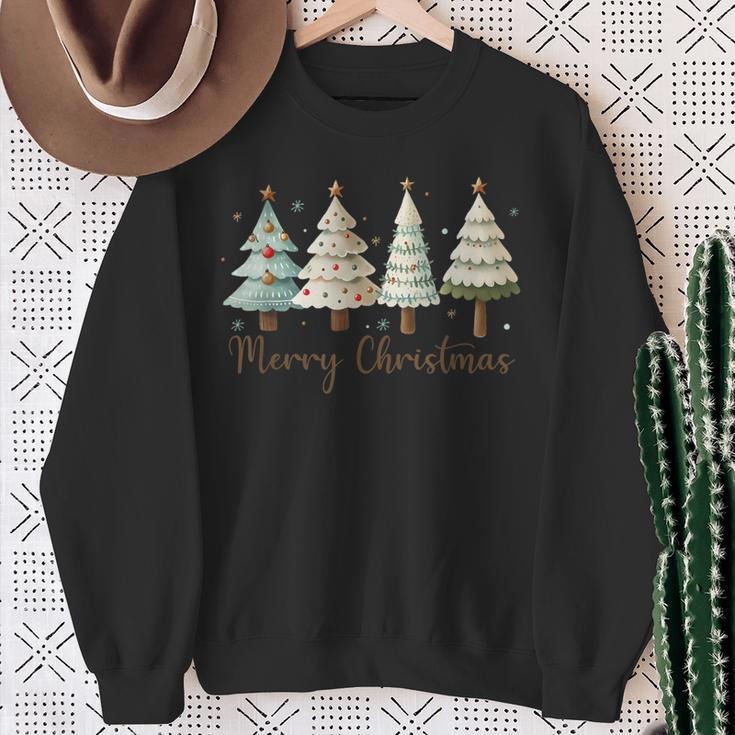 Merry Christmas Tree Christmas Tree Sweatshirt Geschenke für alte Frauen