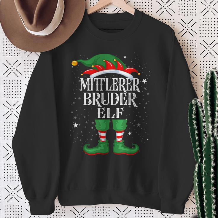 Middle Brother Elf Christmas Family Christmas Sweatshirt Geschenke für alte Frauen