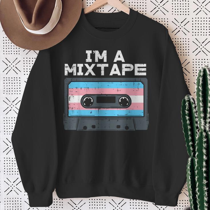 Im A Mixtape Transgender Casette Tape Trans Pride Flag Lgbt Sweatshirt Geschenke für alte Frauen