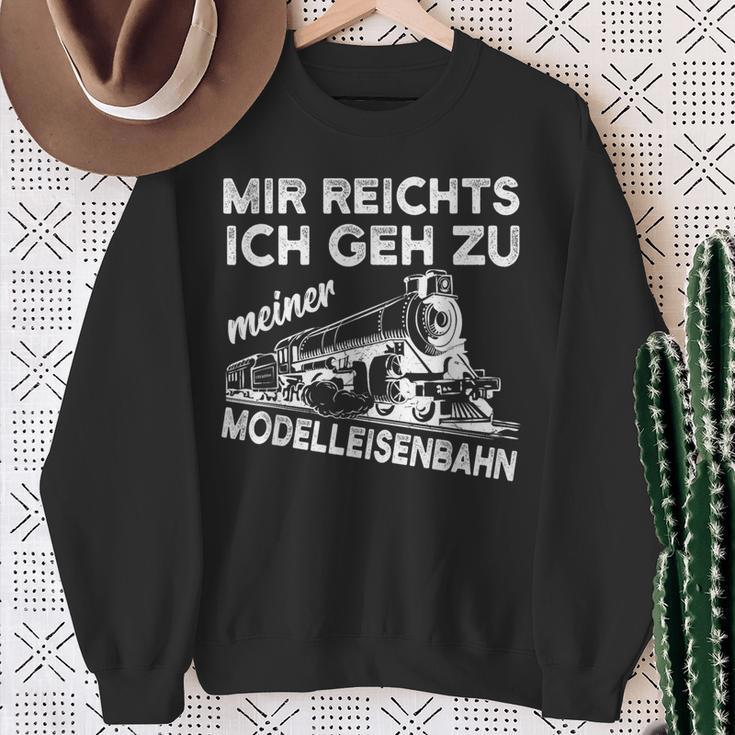 Model Railway Railway Model Making Saying Sweatshirt Geschenke für alte Frauen