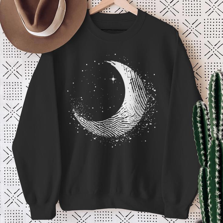 Moon Motif Half Moon Print Full Moon Mobile Phone Cover Sweatshirt Geschenke für alte Frauen