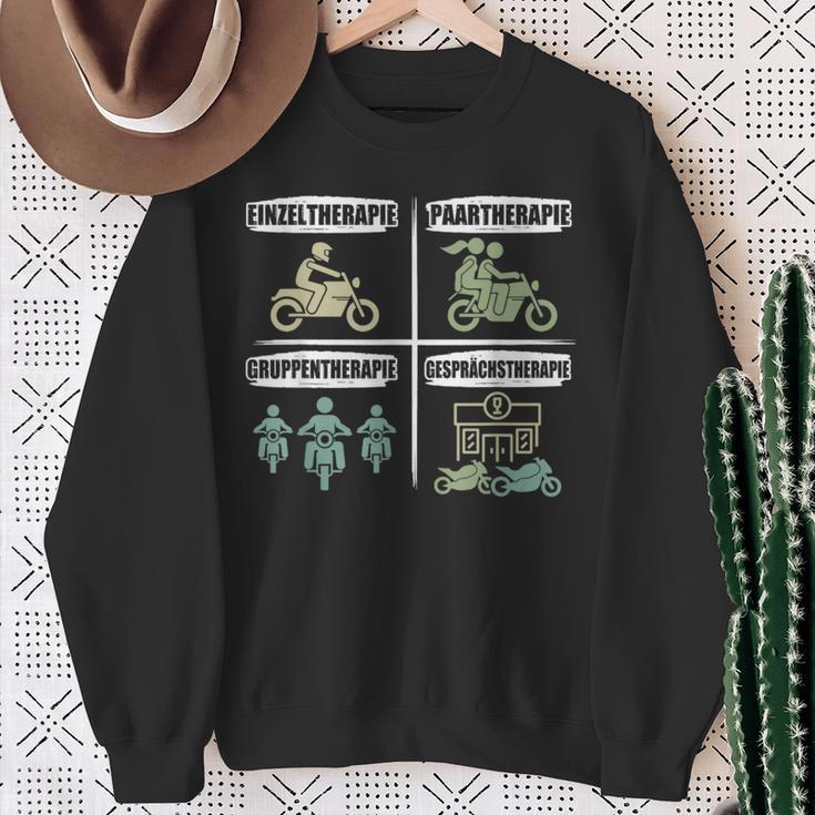 Motorcycle With Biker Slogan Sweatshirt Geschenke für alte Frauen