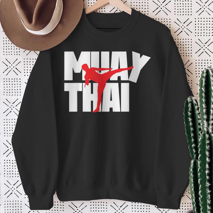 Muay Thai Thai Boxing Sweatshirt Geschenke für alte Frauen