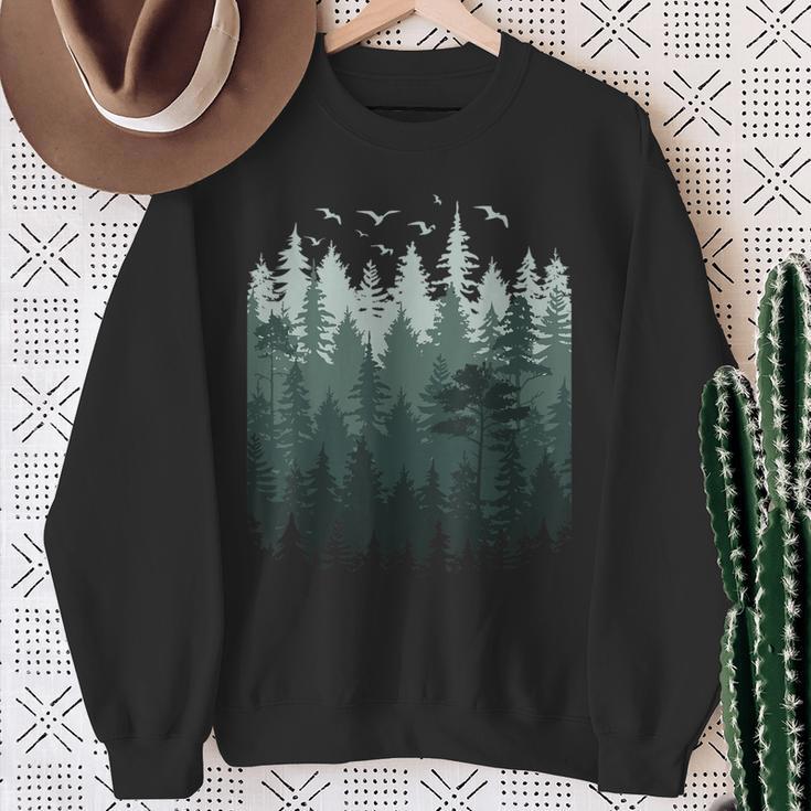 Nature Outdoor Treesintage Forest Sweatshirt Geschenke für alte Frauen