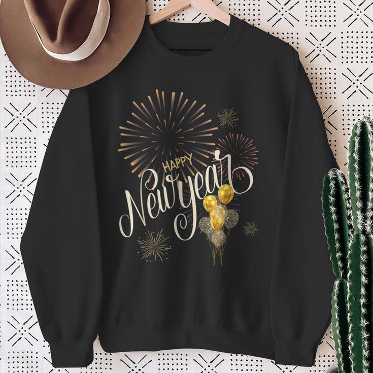 New Year's Eve Fireworks Happy New Year 2024 Sweatshirt Geschenke für alte Frauen